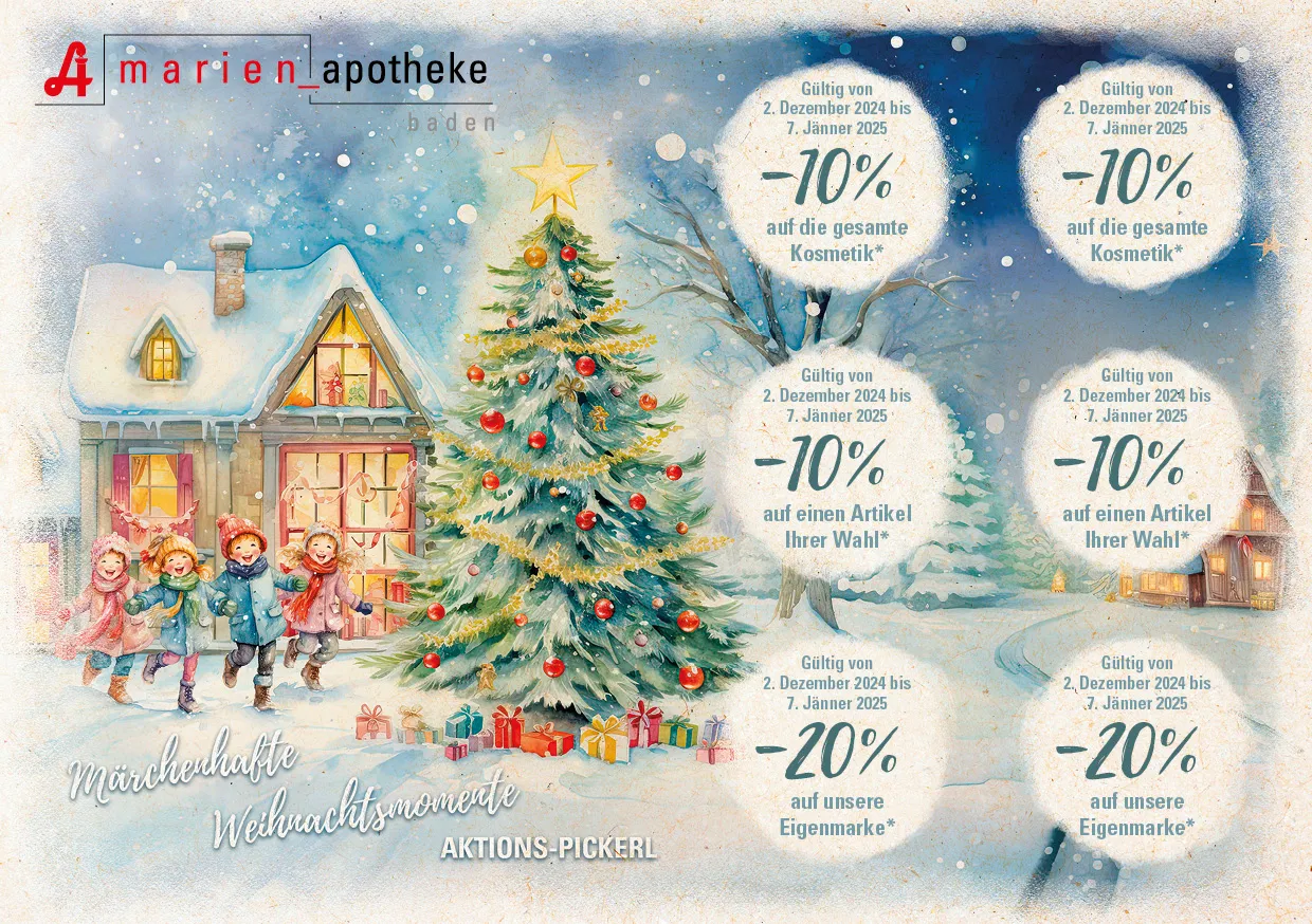 Weihnachtsaktion Pickerl - Marien-Apotheke-Baden